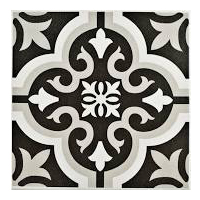 Black & white ceramic tile for office