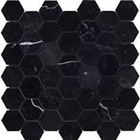 Honeycomb black natural stone tile for kitchen